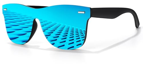 LINVO Sonnenbrille Herren Damen Polarisiert Verspiegelt Modisch UV400 | Leicht, Verdrehfreies Design, Autofahren, Angeln, Reisen, Laufen, Golfen