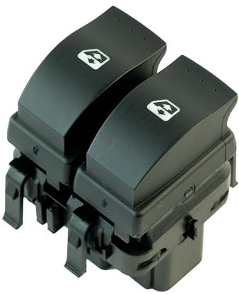 Botones elevalunas compatible para Clio 2, Espace 4, Laguna 2, Megane 2, Scenic 2, Grand Scenic 2, Trafic 2, Primastar, Vivaro A (1998-2014) interruptor elevalunas delantero izquierdo | 8200315044