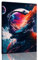 Cooles Astronauten-Wandkunst, abstraktes Retro-Poster, Bild, bunt, fantastisches Universum, Weltraummalerei, Drucke, Surrealismus, Planeten, Kosmos, Berge und Flüsse für Jungenzimmer, Leinwand-Dekor,
