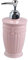 predolo 400ml Seifenspender für Flüssigseife - Modernes Design, einfache Bedienung, Rosa runde Unterseite