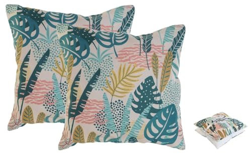 Home ESPRIT Kissen-Set Dschungel, 45 x 5 x 45 cm, 2 Stück