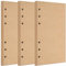 WWYSSZ Ringbuch Nachfüllpapier Kraftpapier A5 Nachfüllbar 3 Pack Notizpapier 6 Löcher 135 Blatt Nachfüllbare Refill Paper Nachfülleinlagen, für Agenden Planer Tagebücher Tägliches Tagebuch Skizzen