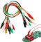 Cavo di Prova Isolato,Saldato Morsetti a Coccodrillo Elettrici,Cavi di Misurazione per Test,Cavi con Pinza a Coccodrillo per Test,10PC