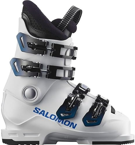 Salomon Unisex Jugend S/Race 60T Skischuh, White/White/Process Blue, 26