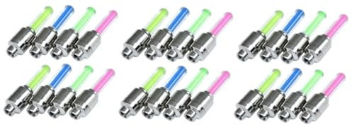 Milisten 24stücke Teiliges Neon Fahrradreifenlicht Mit Farbwechsel Für Mehr Und Sichtbarkeit Für Fahrräder Motorräder Und Und Installieren