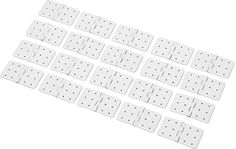 RC-Flugzeug-Flügelscharnier, RC-Flugzeug-Scharniere, 40 Stück, L-Inn-Scharniere, Ferngesteuertes Flugzeug-Kunststoffscharnier, Modellflugzeug-Flügelteile (L)