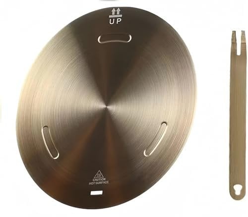 Induktionskochfeld-Adapterplatte, Wärmediffusor Induktionsplatte für Gasherd, NISPOTDOR Induktionskonverterscheibe für Küche Kochgeschirr Zubehör 24 cm