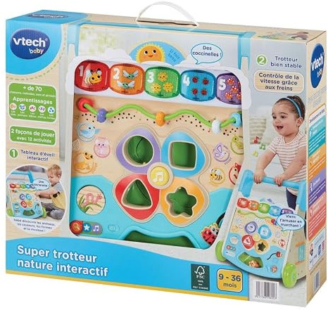 VTECH SUPER INTERACTIVE NATURE TROTTER (GIOCATTOLO CON PARTE IN LEGNO CERTIFICATO FSC)