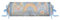 Pip Studio Jabali Nackenrolle 22x70cm blau (1 Stück)