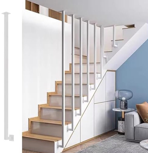 Ringhiera per Scale Colonne per Balaustre Quadrate in Ferro per Scale, Palo di Protezione per Scale Moderne, Set di Balaustre per Scale Interne, Corrimano per Ringhiere per Scale, Scala Fino Al Soffit