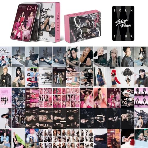 UENXRXE Black Pink,Album Blackpink,55 Pezzi Black-Pink Lomo Cartes(SHUT DOWN)