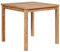 Utiny Gartentisch 80x80x77 cm Massivholz Teak Outdoor Esstisch Holztisch Terassentisch Beistelltisch