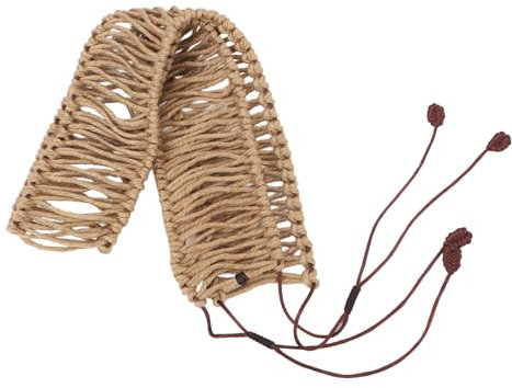 Zerodis Ehereal Drum Manual Seil Sisal Seiltrommelzubehör für Lufttrommeln, Stahlzungentrommel mit Handgefertigten Details, Vielseitig Geflochten