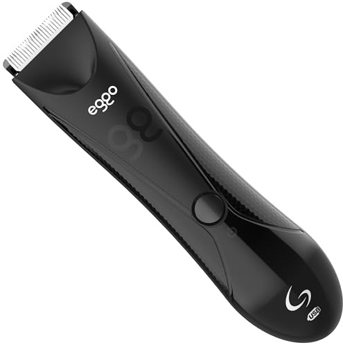 GA.MA Italy Professional Epilierer, Klinge aus Keramik, 35 mm, präzise und sanfte Rasur für Intimbereiche, ultraleicht, kabellos, LED-Licht, 4 Führungskämme, ideal für Damen und Herren