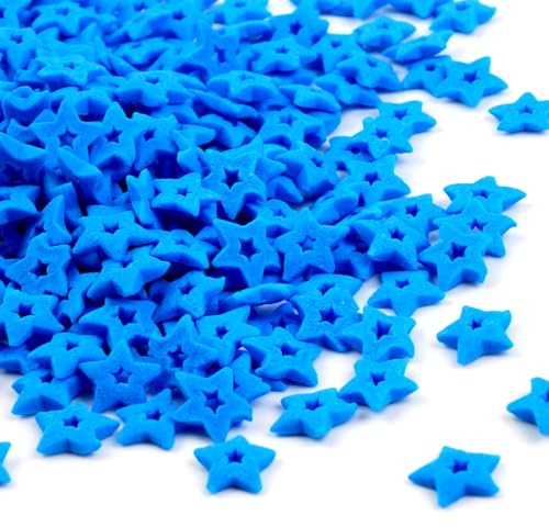 Pearl Sprinkles, Edible Pearls for Cake Decorating, Kosher & Halal (Blue Hallow Star)