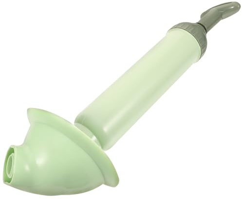 JOINPAYA Heavy Duty Toilet Plunger with Vacuum Pump Long Toilet Plunger for Bathroom and Kitchen Sink Powerful Drain Opener and Pipes Nordic Green Color