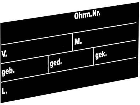 Kerbl Stalltafel mittel 40 x 22 cm A01280