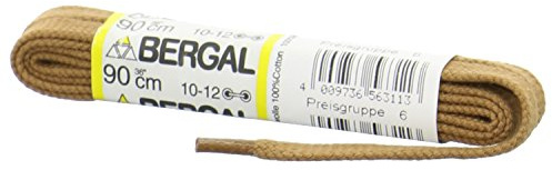 1 Paar Bergal Schnürsenkel schwarz - flach - 7,0 mm breit