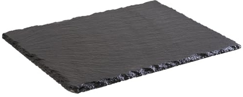 APS 942 Naturschieferplatte, 26,5 x 20,5 cm, Materialstärke 6-9 mm, möbelschonende Füßchen
