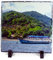 Schiefertafel mit Foto, Schieferplatte, Quadrat 15 x 15 cm