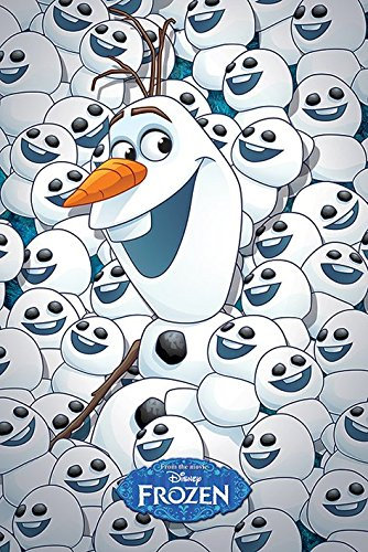 Frozen Fever Disney Olaf und Baby Olafs Maxi-Poster, mehrfarbig