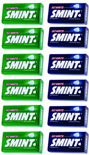 Smint Mixed Tin, 6 Peppermint & 6 Spearmint Flavour -12 Pack