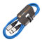 Male to Female XLR Mic Lead/Balanced Microphone/Mic Patch Cable / 7 Colours 2m Blue