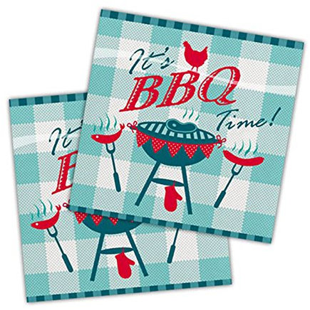 Kleine Servietten Buntes BBQ 20er Pack