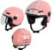 A-Pro Motorradhelm Motorrad Roller Offenes Jet Helm Viser ECE 22-06 Rosa L