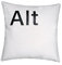 Ctrl-Alt-Del-Esc 'Kissenbezüge Kissen 16 x 16 Weiß 100% Twill Baumwolle mit schwarzen Buchstaben für Schlafsofa (Alt)
