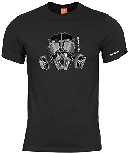 Pentagon Gas-Mask T-Shirt, Black, XXL
