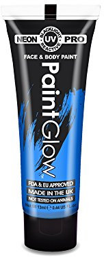 Paint Glow Pro Neon UV Face & Body Paint - UV Blue 13ml