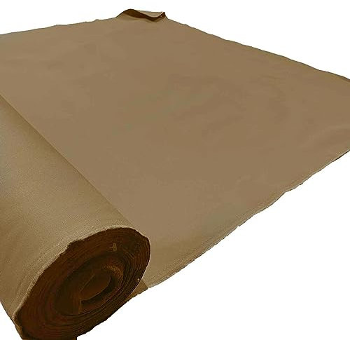 Marrón 14 oz Lona de algodón tejido impermeable resistente al aire libre lonas fundas 150 cm