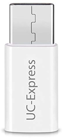 NAUC Micro USB Adapter auf USB C Typ C Stecker wandelt USB 2.0 Typ B zu USB 3.1 Typ C