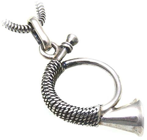 Nicht Zutreffend Anhänger Jagdhorn echt Silber 925 Jagdschmuck
