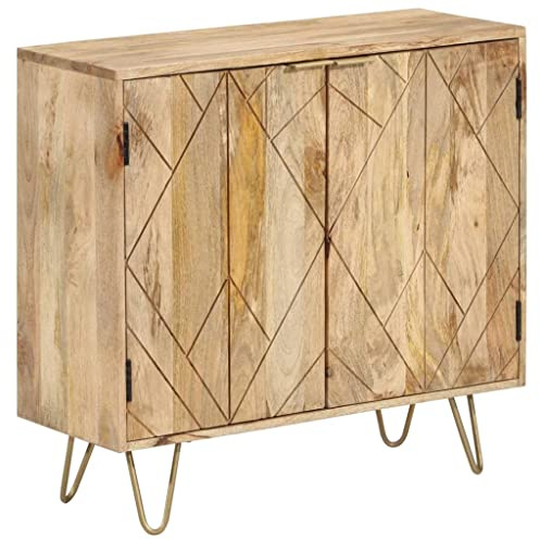 vidaXL Mangoholz Massiv Sideboard 80x30x75cm Kommode Anrichte Mehrzweckschrank