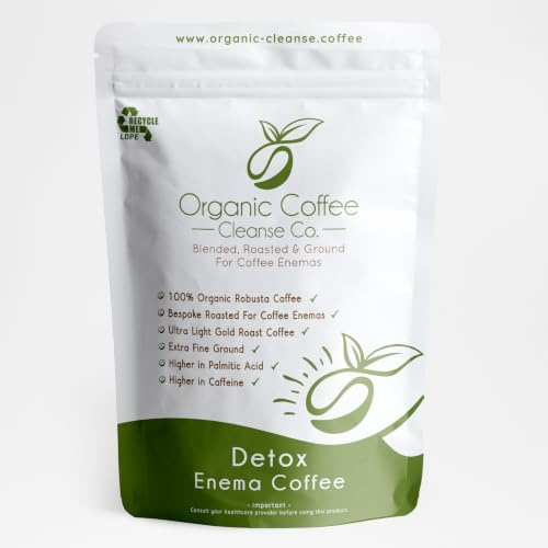 Café biologique pour lavement enema, Organic Coffee Cleanse Company, 227 g (Café de torréfaction ultra légère pour lavement)