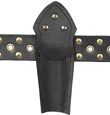 Andracor - Zauberstab Halter aus Leder - für Harry Potter Fans, Adepten und große Magier - Braun Schwarz Rot Grün - LARP Cosplay & Fantasy