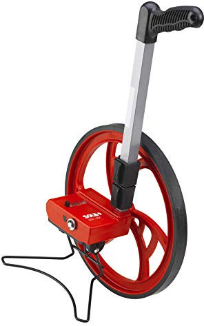 SOLA MW 1000 Messrad I Profi Meterzähler für exakte Vermessung bis 9.999,9 m I Laufrad mit einer Messtoleranz von ±3.00 mm I Rolltacho mit extra starkem Pistolengriff I Rollrad mit Seitenständer