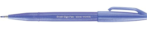 Pentel Brush Sign Pen Blue Violet - Pack of 10