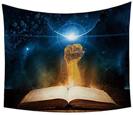 Sticker Superb. Tier Heiser Hund Hamster Wandteppiche, Traumfänger Schwarz Tapisserie Mandala, Mann Frau Wandteppiche Wandbehang Mikrofaser Polyester (Mehrfarbig 5, 150x200cm)