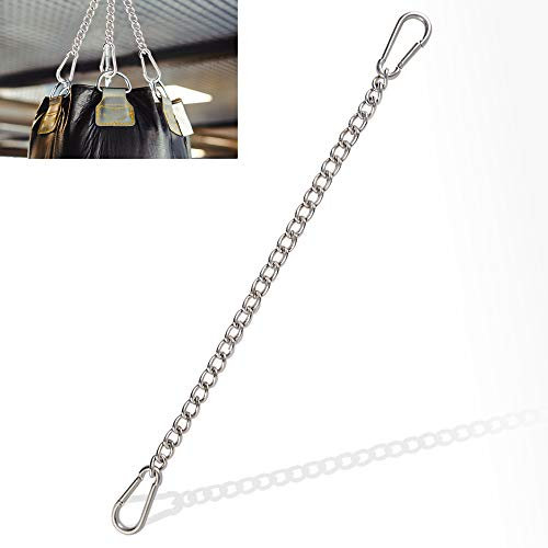 MEIXI Hängesessel Kette, Verlängerungskette für Hängesessel, 304 Edelstahl 66 cm Verlängerungskette mit Zwei Karabiner (Einstellbare Länge)