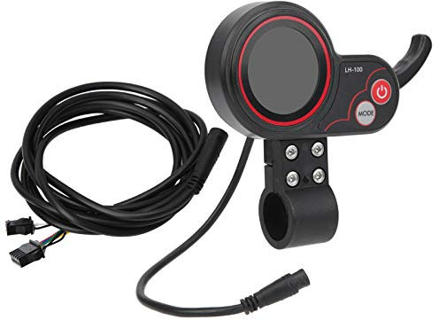 01 Scooter-Anzeigefeld, Haltbarkeit Daumengas mit Display, Heimgebrauch für Elektroroller E-Mountainbike Elektro-(48V, Typ des schiefen Turms von Pisa)
