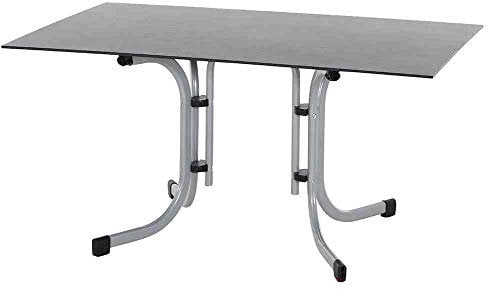 Siena Garden Sola Klapptisch 140x90 cm Silber