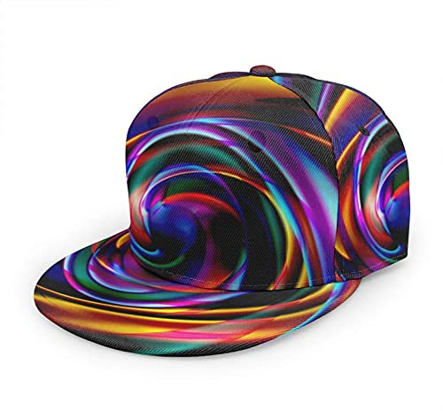 Oaieltj Unisex Baseball Cap Herren Damen Einstellbare Snapback Trucker Hat Mode Hip-Hop Baseball Cap, Batik, One size