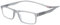 MONTANA Fertig-Lesebrille/-hilfe aus Kunststoff mit Magnetbügelenden in verschiedenen Farben (Grau, + 1,50)
