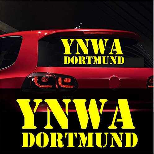 myrockshirt Dortmund YNWA Aufkleber 60x30 cm You`LL Never Walk Alone Fan Sticker