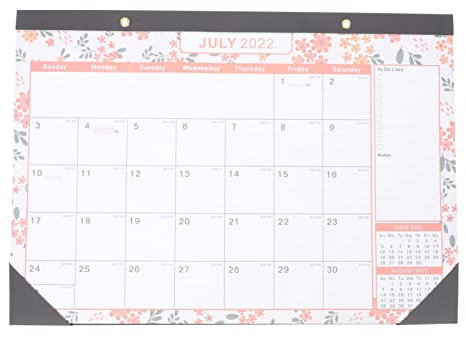 STOBOK Tischkalender 2023 Zarter Planerkalender Wandkalender 2024-2025 Englischer Agenda-kalender 12-monats-kalender Großer Kalender Für Die Wand Desktop-kalender Schmücken Spiral- Papier