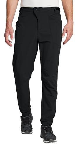 baleaf Outdoor Hosen für Herren wasserdicht Fahrradhose Atmungsaktiv Lang Wanderhose Herren Zip Off Multi Sporttraining warm Laufhose Schwarz L