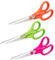 Rapesco 1667 Germ-Savvy Antibakteriell, 21cm Titanklinge Soft Grip Griff Scheren, Sortierte Farben, 3 Stück